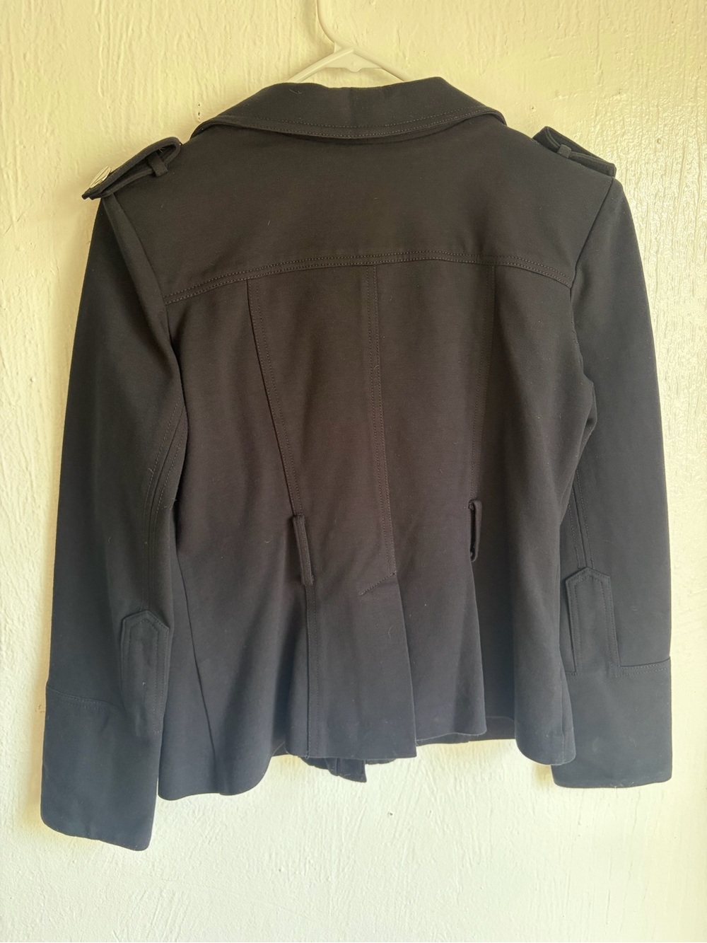 Cache Black Military-Style Blazer with Silver Buttons - Picture 4 of 10